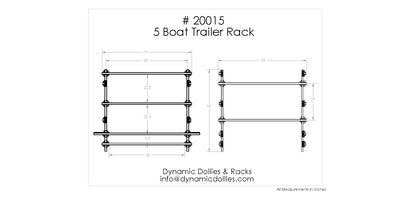 5 Boat Trailer Rack (Laser/Sunfish Size)