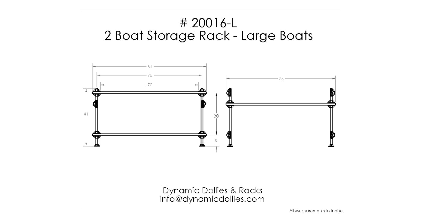 2 Boat Storage Rack - Large