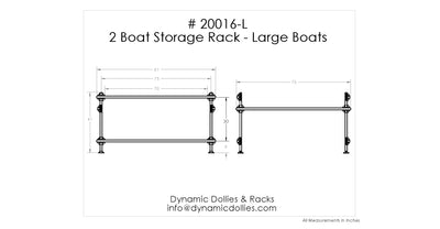 2 Boat Storage Rack - Large