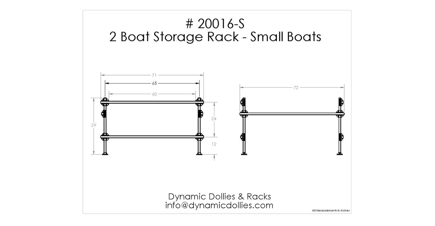 2 Boat Storage Rack - Small