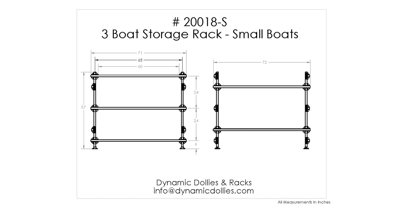 3 Boat Storage Rack - Small