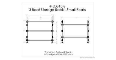 3 Boat Storage Rack - Small