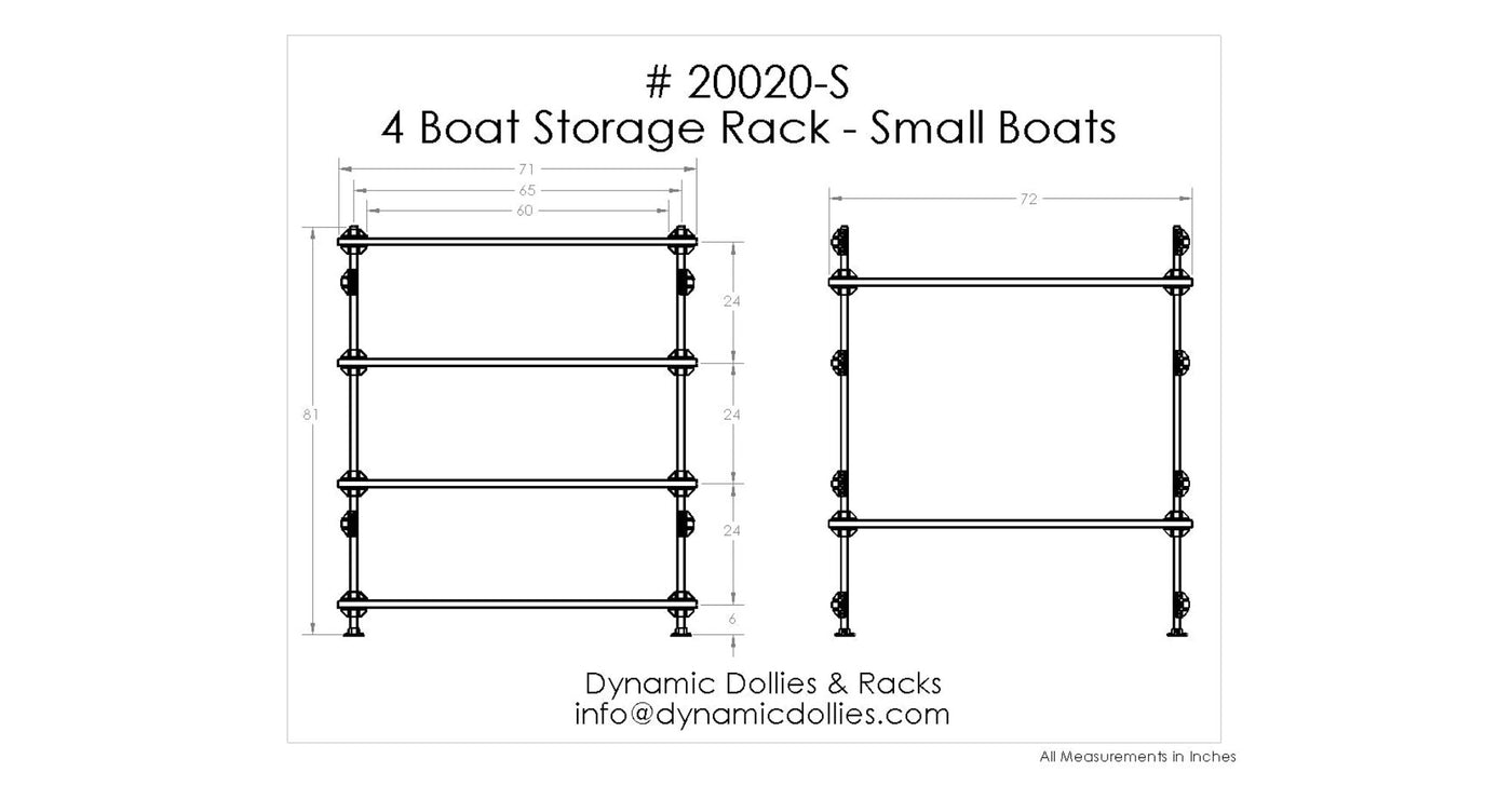 4 Boat Storage Rack - Small